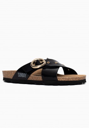 Sandales Perth 2 Brides Noir