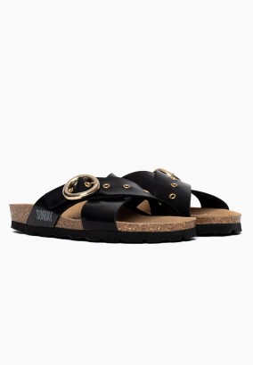 Sandales Perth 2 Brides Noir