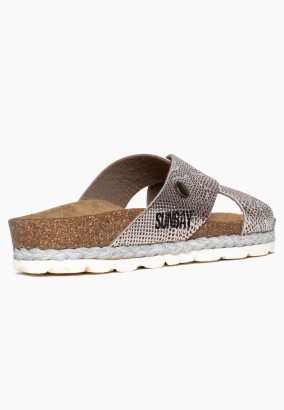 Sandales Bunda 2 Brides Argent