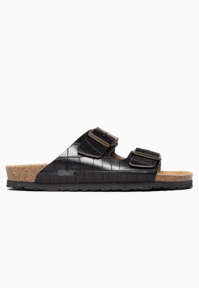 Sandales Trefle 2 Brides Noir