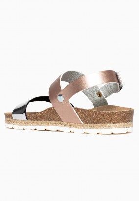 Sandales Leila Multibrides Argent