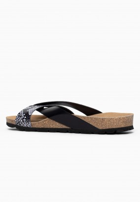 Sandales Rita Multibrides Noir