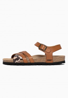 Sandales Griffith Multibrides Tan