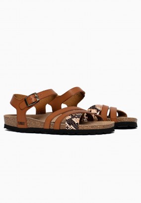 Sandales Griffith Multibrides Tan