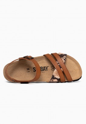 Sandales Griffith Multibrides Tan