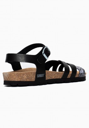 Sandales Griffith Multibrides Noir