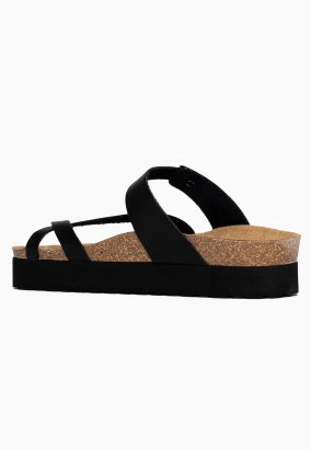 Sandales Acheron à plateforme Noir