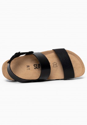 Sandales Galong à plateforme Noir