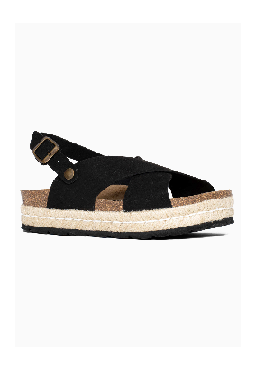 Sandales Avalon à plateforme Noir