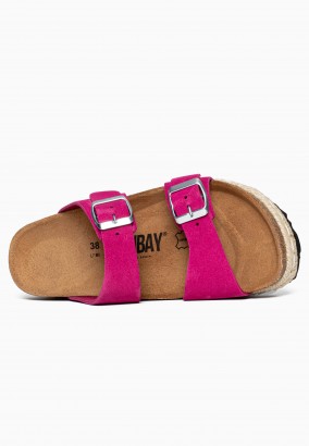 Sandales Orange à plateforme Fuchsia