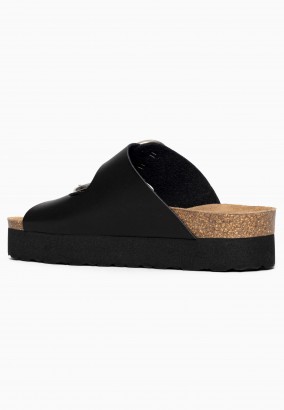 Sandales Iberica à plateforme Noir