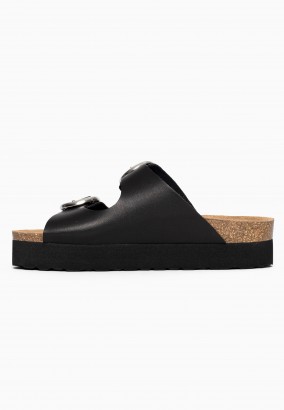 Sandales Iberica à plateforme Noir