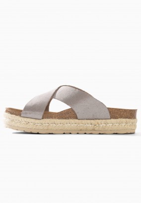 Sandales Astilbe à plateforme Gris