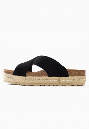 Sandales Astilbe à plateforme Noir