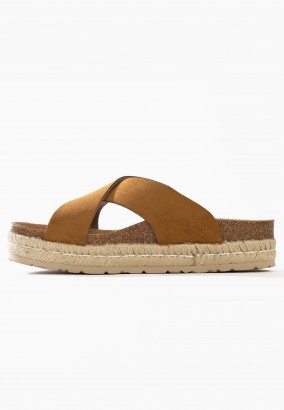 Sandales Astilbe à plateforme Tan