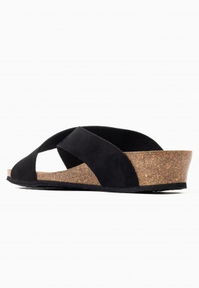 Sandales Brisbane Compensées et semi-compensées Noir