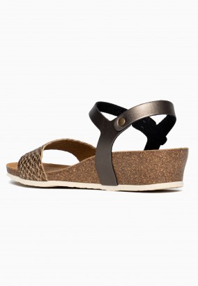 Sandales Esperance Compensées et semi-compensées Bronze et pewter