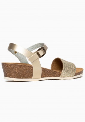 Sandales Esperance Compensées et semi-compensées Or clair