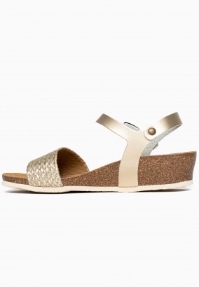 Sandales Esperance Compensées et semi-compensées Or clair