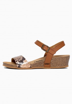 Sandales Esperance Compensées et semi-compensées Camel