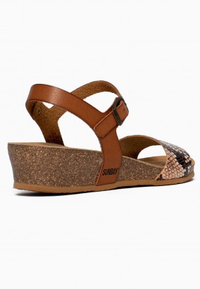 Sandales Esperance Compensées et semi-compensées Camel