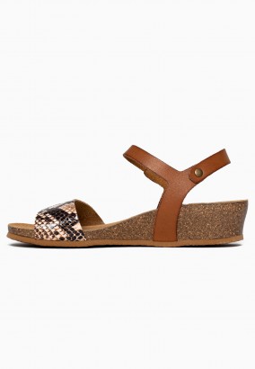 Sandales Esperance Compensées et semi-compensées Camel