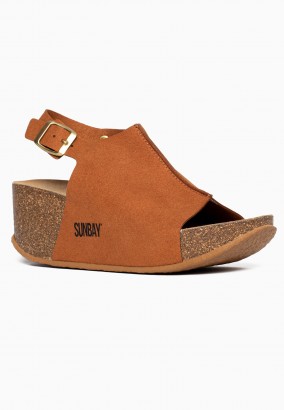 Sandales Bourke Compensées et semi-compensées Tan