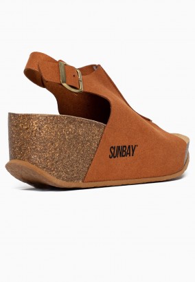 Sandales Bourke Compensées et semi-compensées Tan