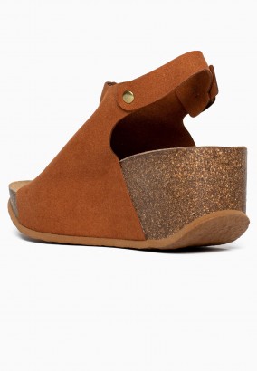 Sandales Bourke Compensées et semi-compensées Tan