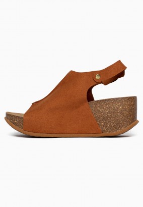 Sandales Bourke Compensées et semi-compensées Tan