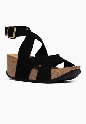 Sandales Ballina Compensées et semi-compensées Noir