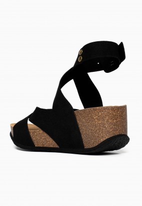 Sandales Ballina Compensées et semi-compensées Noir