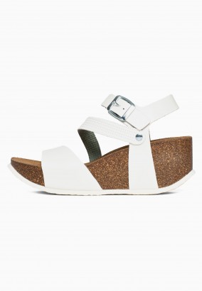 Sandales Cooma Compensées et semi-compensées Blanc