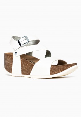 Sandales Cooma Compensées et semi-compensées Blanc