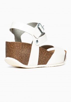 Sandales Cooma Compensées et semi-compensées Blanc