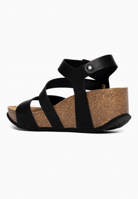 Sandales Cooma Compensées et semi-compensées Noir