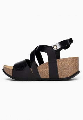 Sandales Adelaide Compensées et semi-compensées Noir
