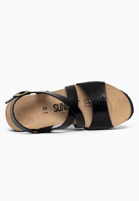 Sandales Adelaide Compensées et semi-compensées Noir