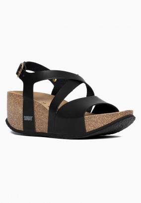 Sandales Adelaide Compensées et semi-compensées Noir