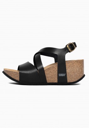 Sandales Adelaide Compensées et semi-compensées Noir