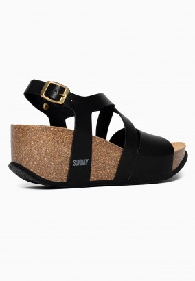 Sandales Adelaide Compensées et semi-compensées Noir