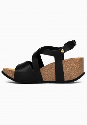 Sandales Adelaide Compensées et semi-compensées Noir