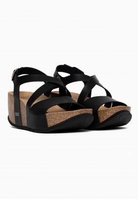 Sandales Adelaide Compensées et semi-compensées Noir