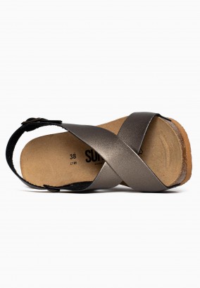 Sandales Pavot Compensées et semi-compensées Pewter