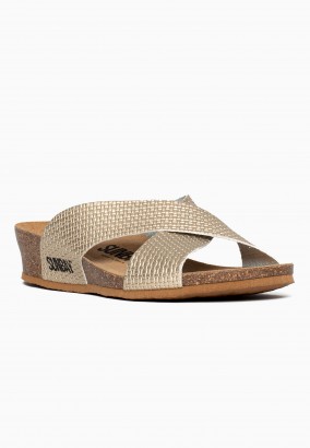 Sandales Brisbane Compensées et semi-compensées Or clair