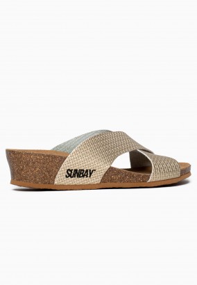 Sandales Brisbane Compensées et semi-compensées Or clair