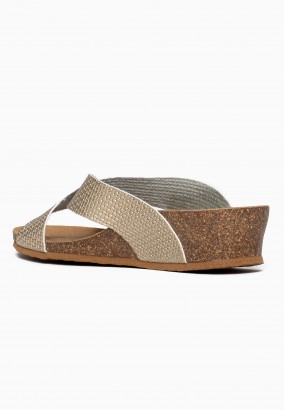 Sandales Brisbane Compensées et semi-compensées Or clair