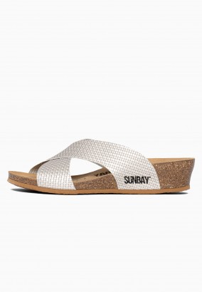 Sandales Brisbane Compensées et semi-compensées Argent