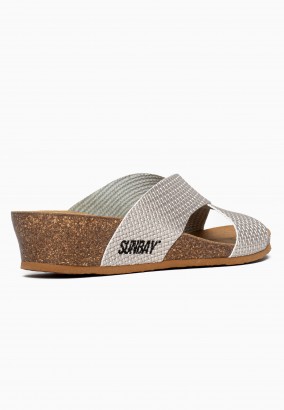 Sandales Brisbane Compensées et semi-compensées Argent