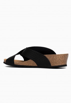 Sandales Brisbane Compensées et semi-compensées Noir